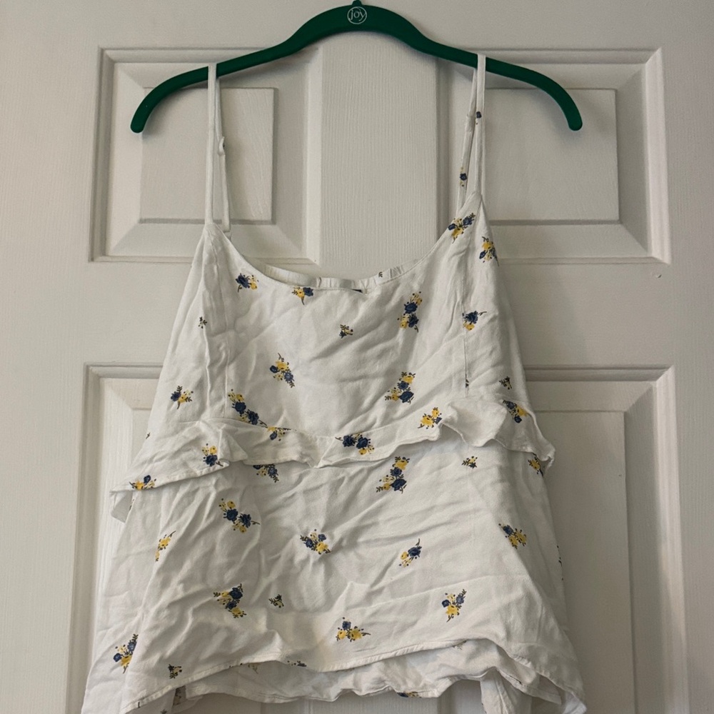 Floral White Tank top